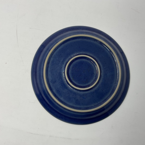Denby Harlequin (retired) Stoneware Red & Blue Side Salad Luncheon Plate - Picture 3 of 4